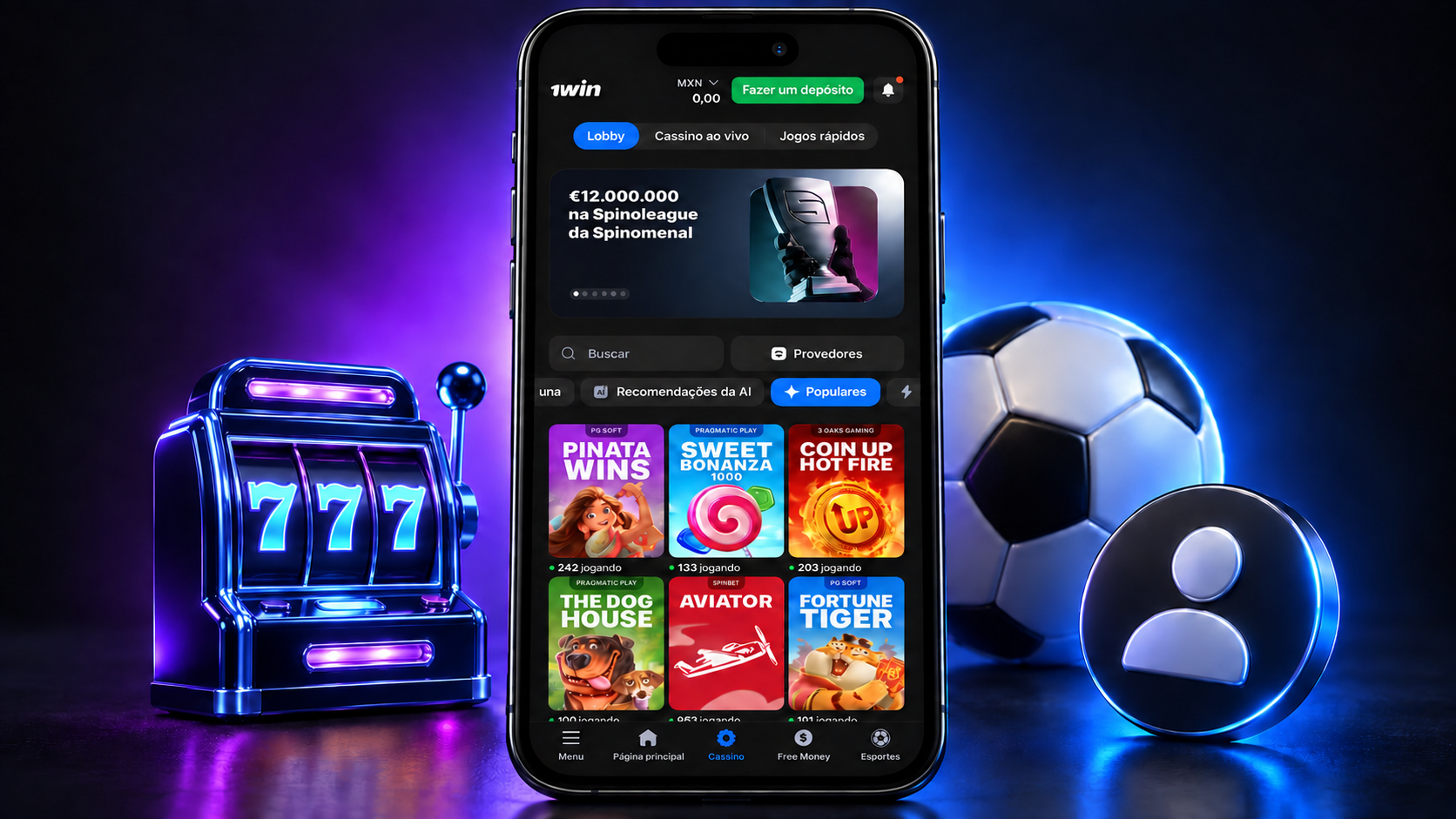 Casino, apuestas y funciones de la app